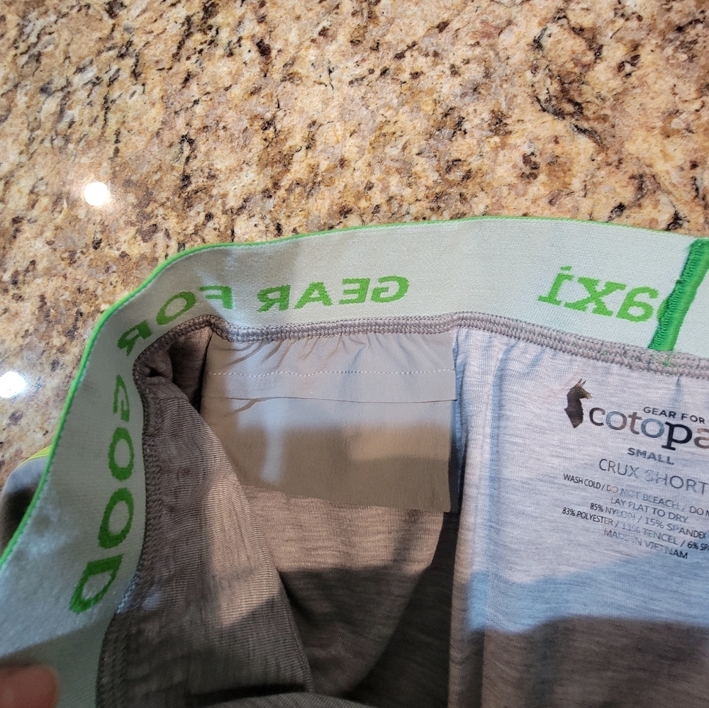 Cotopaxi Women's Gray and Green Shorts - Picture 8 of 9